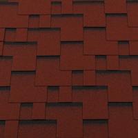 Гибкая черепица Roofshield Classic Модерн Красный с оттенением