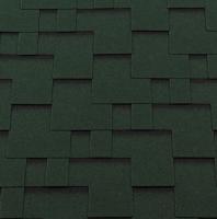Гибкая черепица Roofshield Classic Модерн Зеленый с оттенением