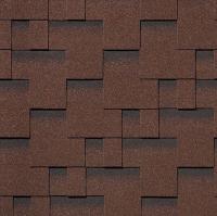 Гибкая черепица Roofshield Premium Модерн Коричневый с оттенением