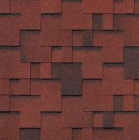 Гибкая черепица Roofshield Фемили Эко Лайт Модерн Красный с оттенением