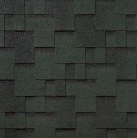 Гибкая черепица Roofshield Фемили Эко Лайт Модерн Зеленый с оттенением
