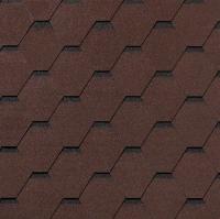 Гибкая черепица Roofshield Фемили Лайт Стандарт Коричневый с оттенением