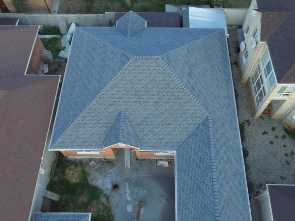 Гибкая черепица Roofshield Premium Модерн Серый с оттенением