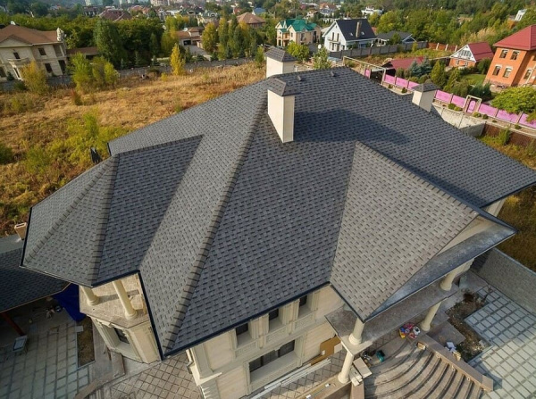 Гибкая черепица Шинглас Кантри Серый