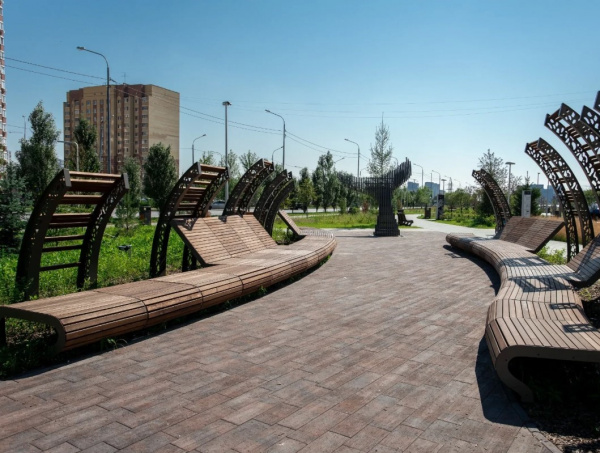 Тротуарная плитка Арбор Венге, 60 мм. Поревит