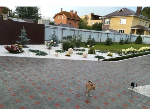 Тротуарная плитка "Квадрат" 6К.10 серый 500х500х100