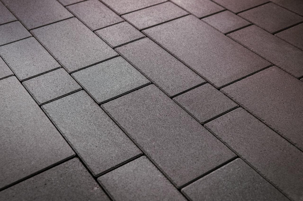 Тротуарная плитка "Новый город" серый без фаски 160х100/160/260х80
