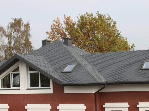 Гибкая черепица Roofshield Premium Модерн Бархатно-черный