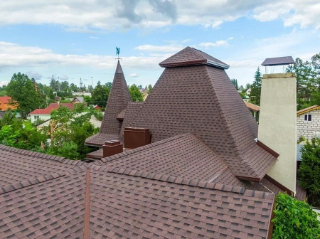 Гибкая черепица Шинглас Фазенда Коричневый